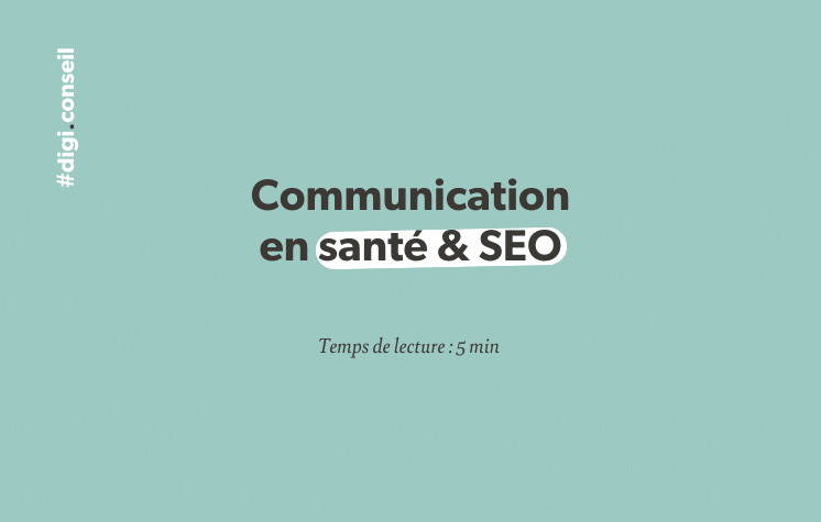 cover article : Communication en santé & SEO